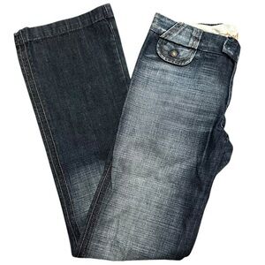 7 for all Mankind Vintage Y2K RARE Women’s Size 28 Washed Blue Trouser Cut Jeans